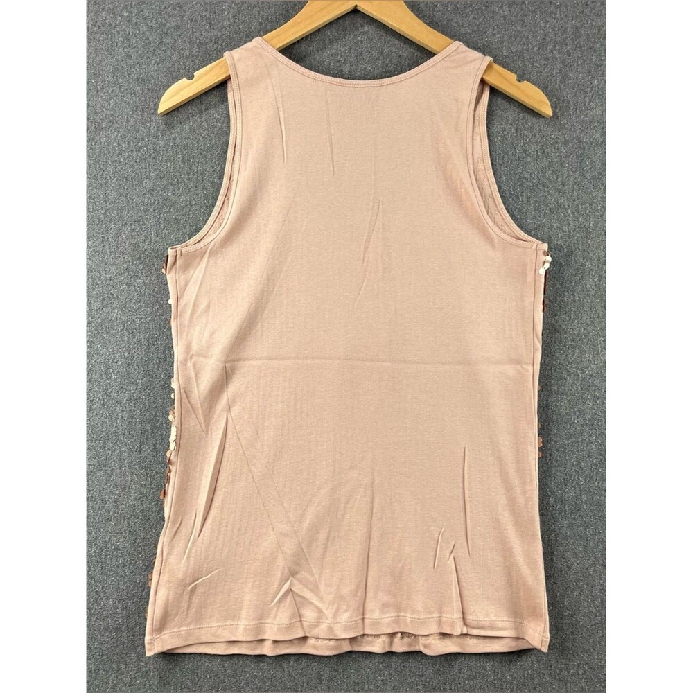 Sequin Sleeveless Tank Top Soft Stretch Comfortable Party Layering XL NWOT - Picture 4 of 8